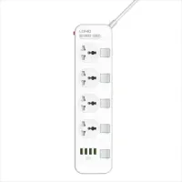 LDNIO SC4408 4 AC Outlets 4 USB Port Universal Power Strip
